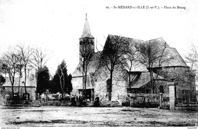 Eglise de Saint-Médard-sur-Ille (Bretagne).
