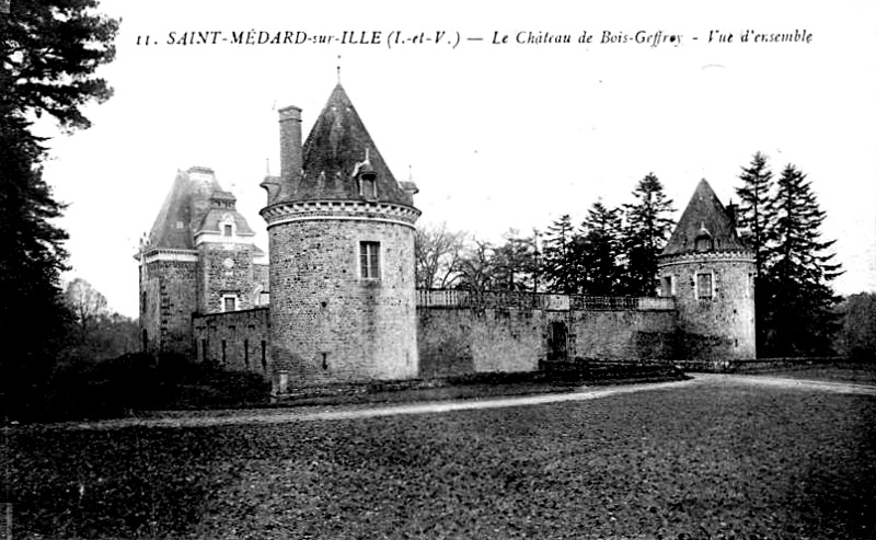 Château de Bois-Geffroy à Saint-Médard-sur-Ille (Bretagne).