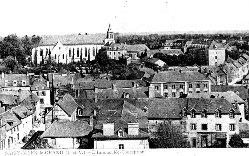 Ville de Saint-Men-le-Grand (Bretagne).