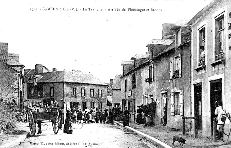 Ville de Saint-Men-le-Grand (Bretagne).