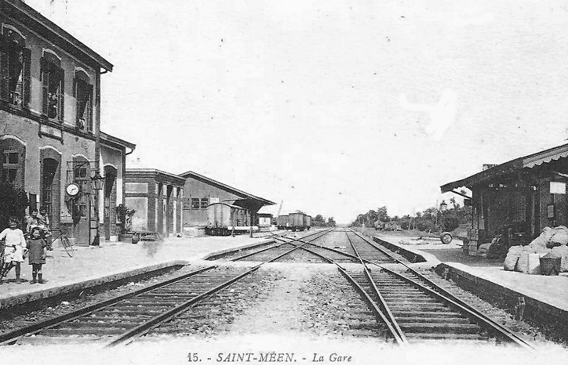 Gare de Saint-Men-le-Grand (Bretagne).