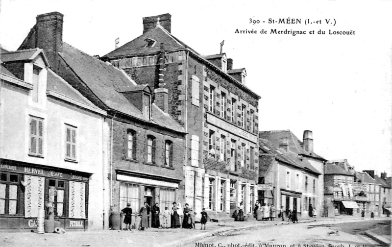 Ville de Saint-Men-le-Grand (Bretagne).