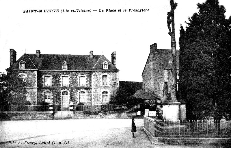 Ville de Saint-M'Herv (Bretagne).
