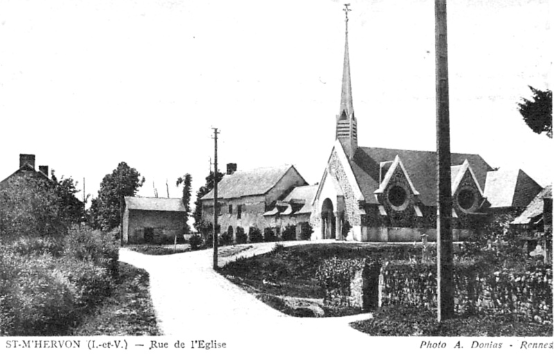 Eglise de Saint-M'Hervon (Bretagne).