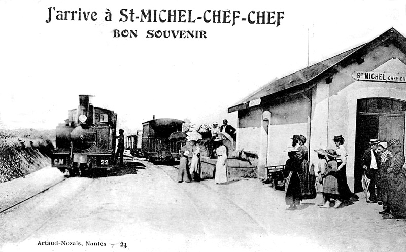 Gare de Saint-Michel-Chef-Chef (anciennement en Bretagne).