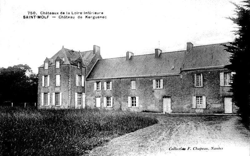 Manoir de Kerguenec  Saint-Molf (anciennement en Bretagne).
