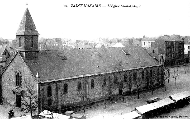 Eglise Saint-Gohard de Saint-Nazaire (Loire-Atlantique).