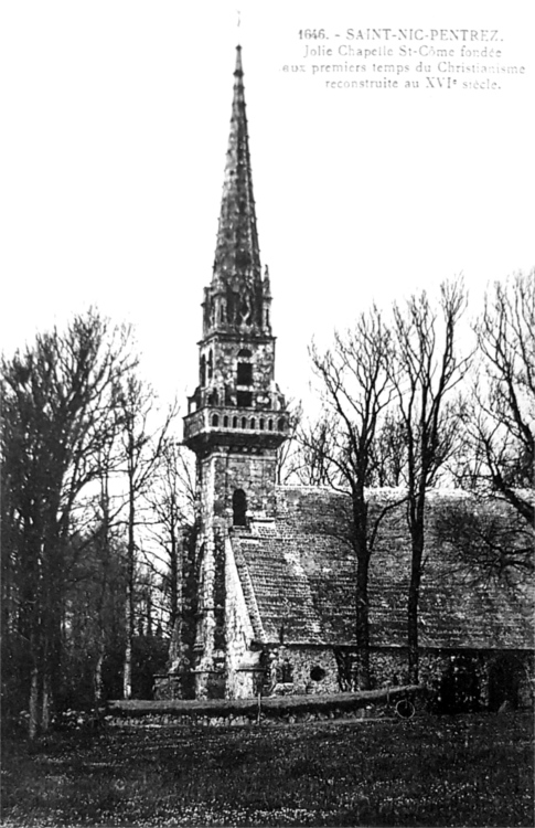 Chapelle Saint-Come et Saint Damien de Saint-Nic (Bretagne).