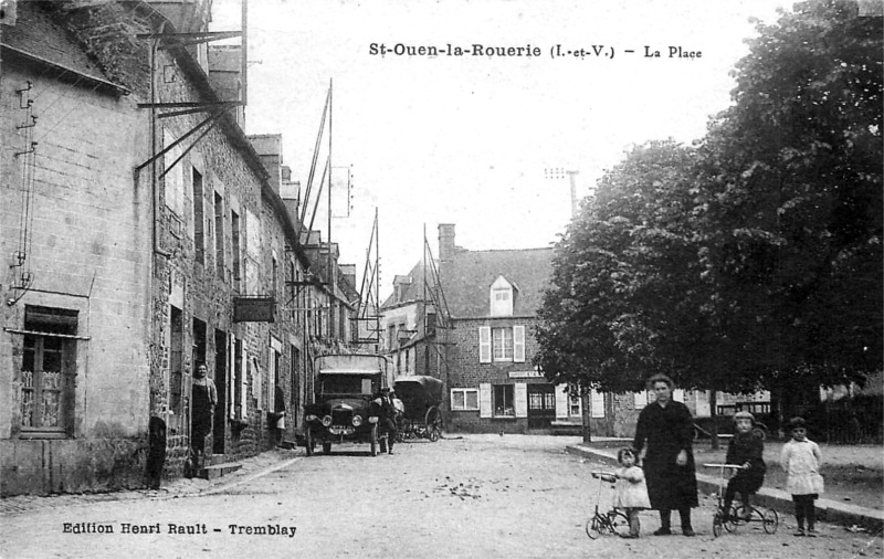 Ville de Saint-Ouen-la-Rourie (Bretagne).