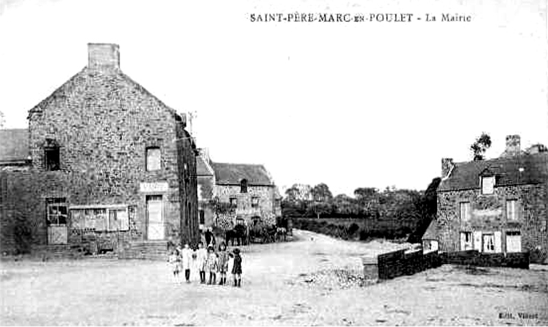 Ville de Saint-Marc-en-Poulet (Bretagne).