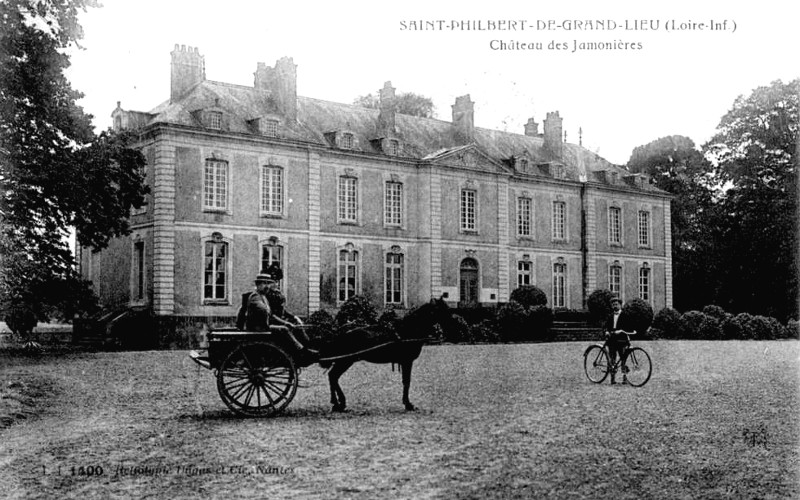 Manoir ou chteau des Jamonires  Saint-Philbert-de-Grand-Lieu (Bretagne).