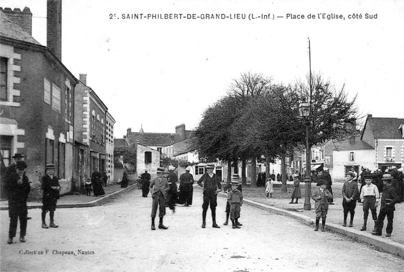 Ville de Saint-Philbert-de-Grand-Lieu (Bretagne).