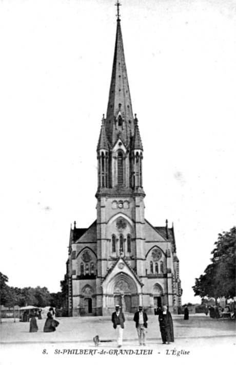 Eglise de Saint-Philbert-de-Grand-Lieu (Bretagne).