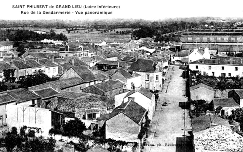 Ville de Saint-Philbert-de-Grand-Lieu (Bretagne).