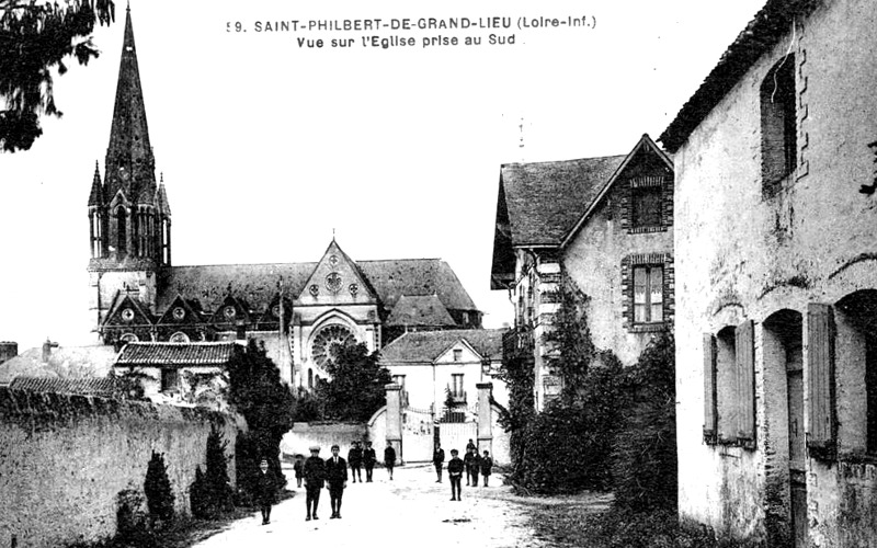 Ville de Saint-Philbert-de-Grand-Lieu (Bretagne).