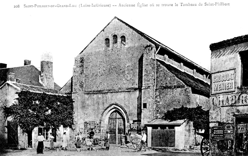 Ancienne glise de Saint-Philbert-de-Grand-Lieu (Bretagne).