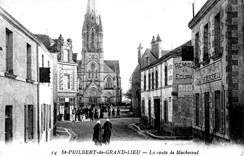 Ville de Saint-Philbert-de-Grand-Lieu (Bretagne).