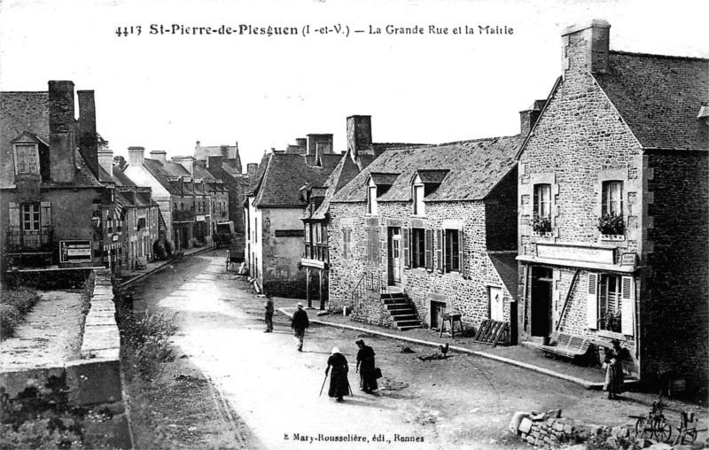 Ville de Saint-Pierre-de-Plesguen (Bretagne).