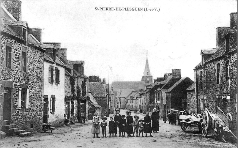 Ville de Saint-Pierre-de-Plesguen (Bretagne).