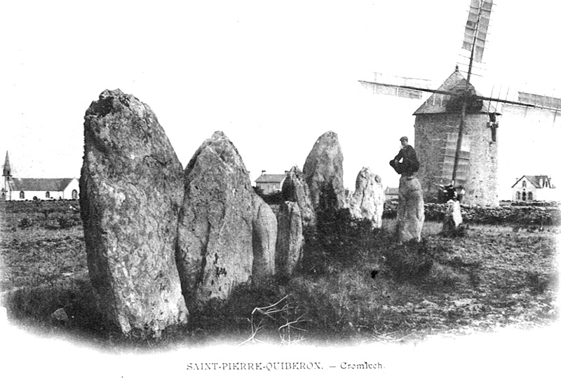 Cromlech  Saint-Pierre-Quiberon (Bretagne).