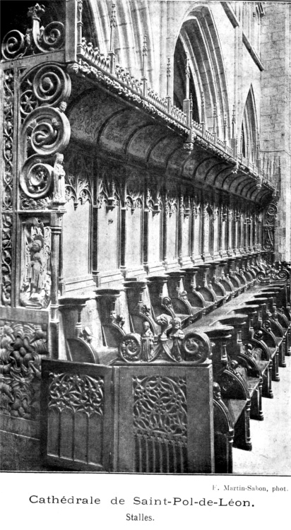 Stalles de la cathdrale de Saint-Pol-de-Lon (Bretagne).