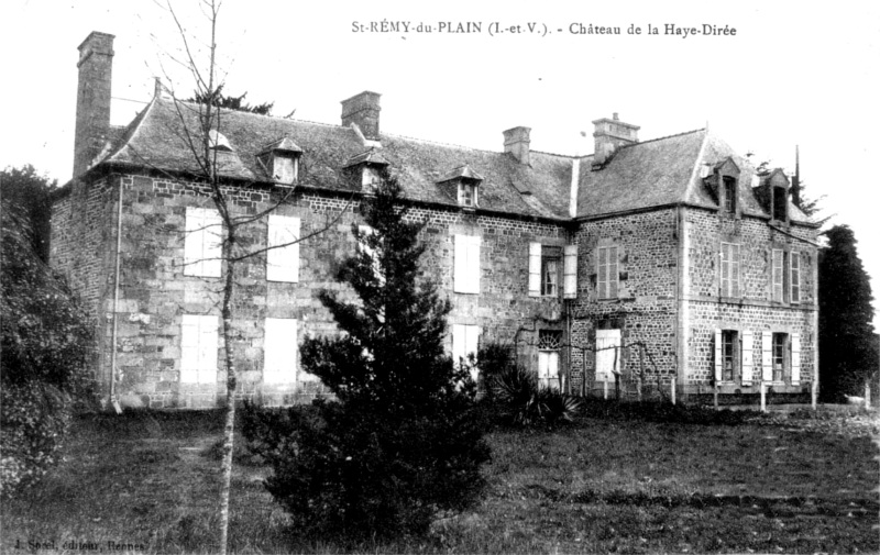 Chteau de la Haie-d'Ire ou la Haye d'Ire  Saint-Rmy-du-Plain (Bretagne).