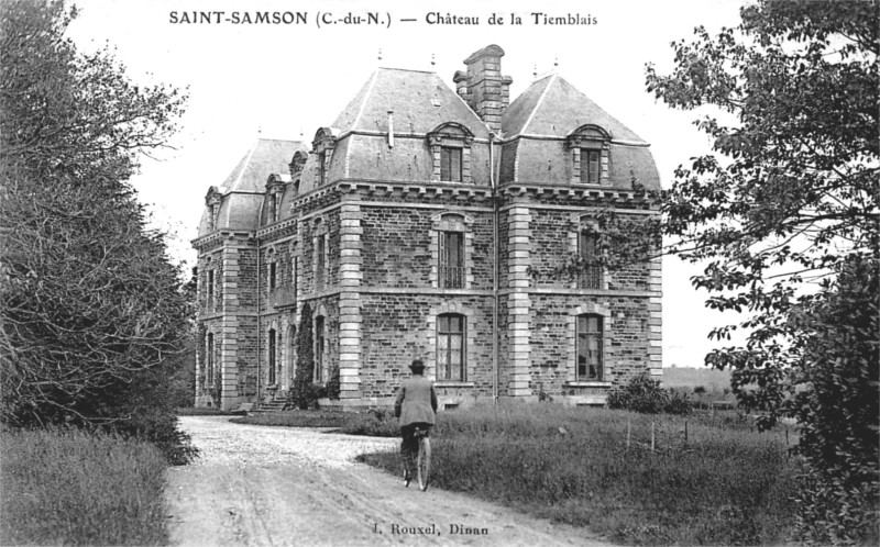 Château ou Manoir de la Tiemblaye à Saint-Samson-sur-Rance (Bretagne).