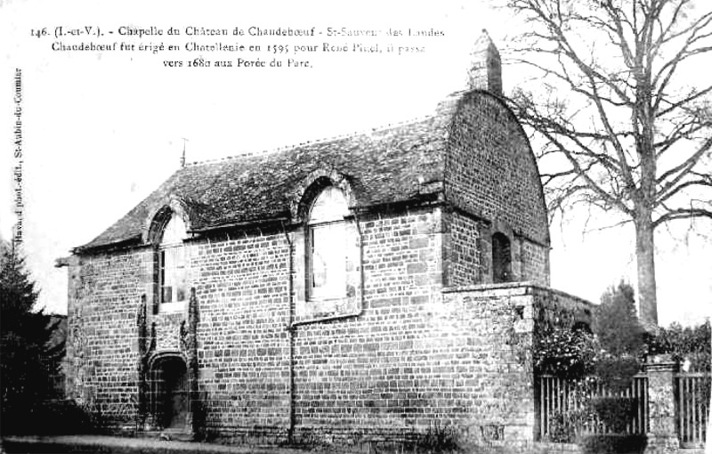 Chapelle du chteau de Chaudeboeuf  Saint-Sauveur-des-Landes (Bretagne).