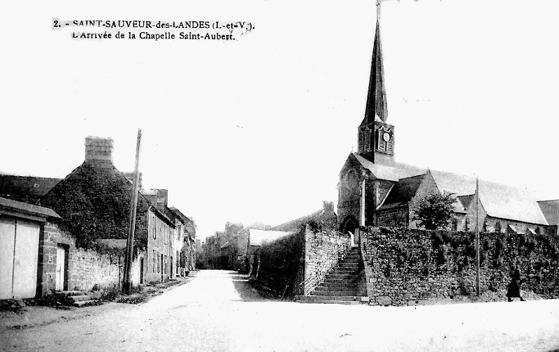 Ville de Saint-Sauveur-des-Landes (Bretagne).