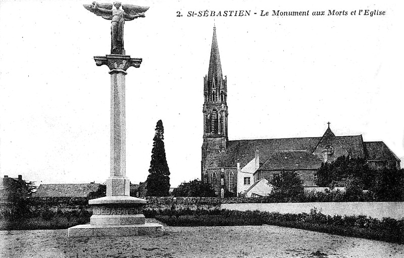Eglise de Saint-Sébastien-sur-Loire (Bretagne). 