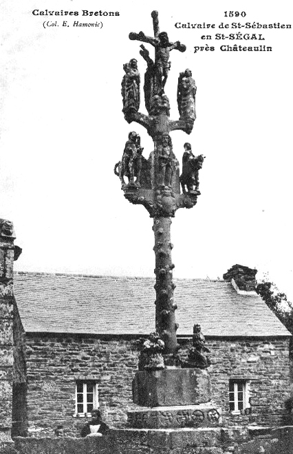 Calvaire de la chapelle Saint-Sbastien  Saint-Sgal (Bretagne).