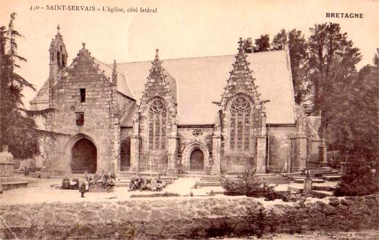 Eglise de Saint-Servais (Bretagne).