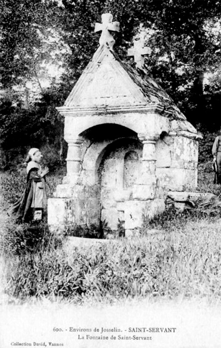 Fontaine de Saint-Servant-sur-Oust (Bretagne).