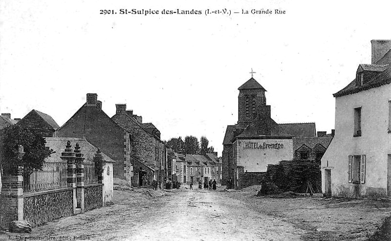 Ville de Saint-Sulpice-des-Landes (Bretagne).