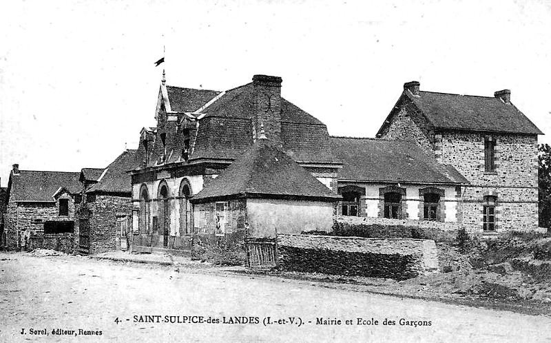 Ville de Saint-Sulpice-des-Landes (Bretagne).