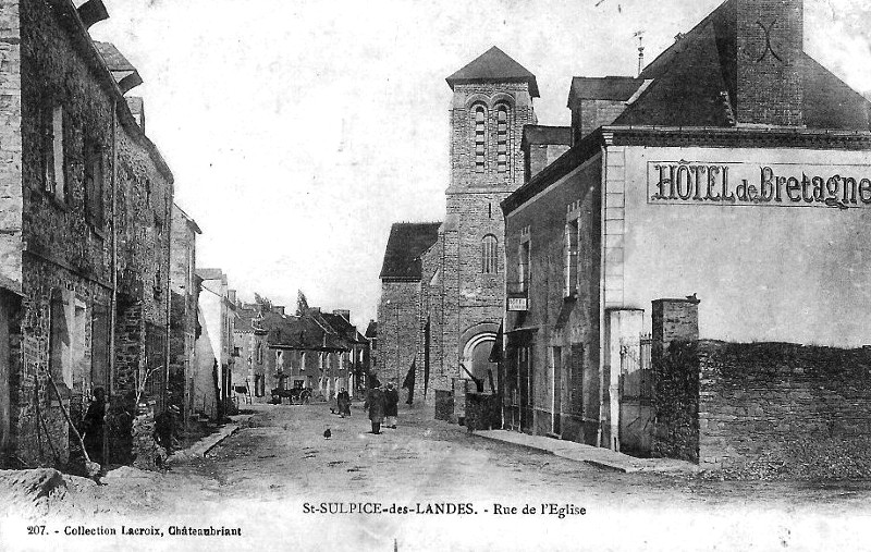 Ville de Saint-Sulpice-des-Landes (Bretagne).