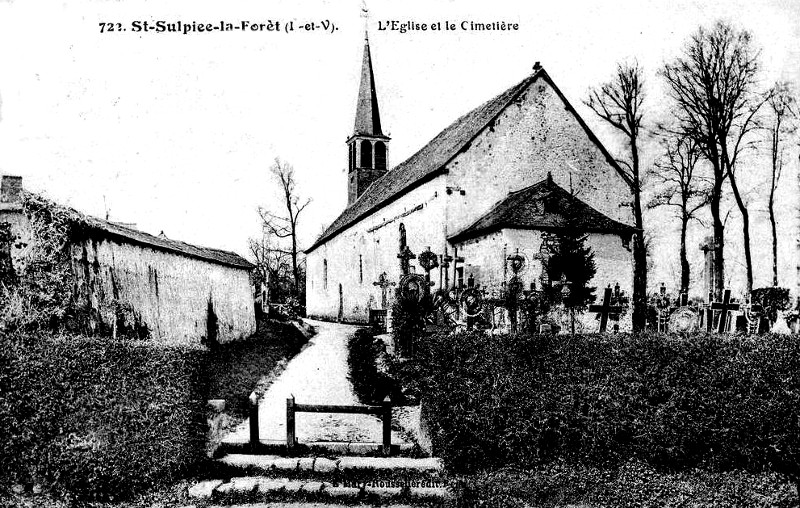 Eglise de Saint-Sulpice-la-Forêt (Bretagne).