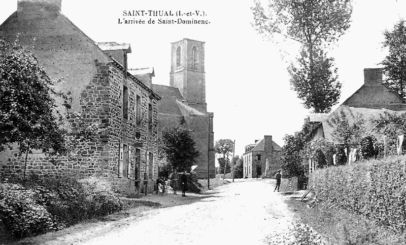 Ville de Saint-Thual (Bretagne).