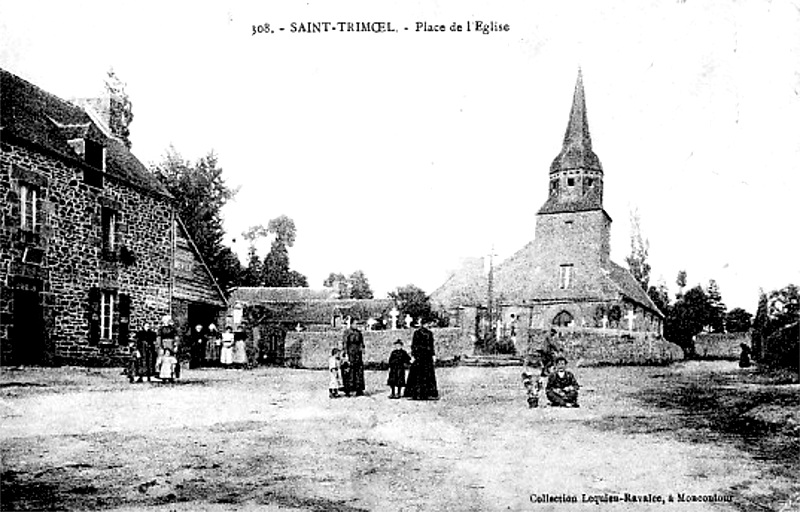 Ville de Saint-Trimoël (Bretagne).