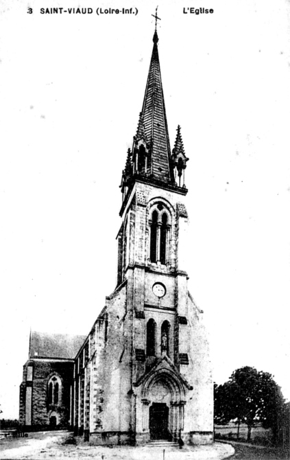 Eglise de Saint-Viaud (anciennement en Bretagne).