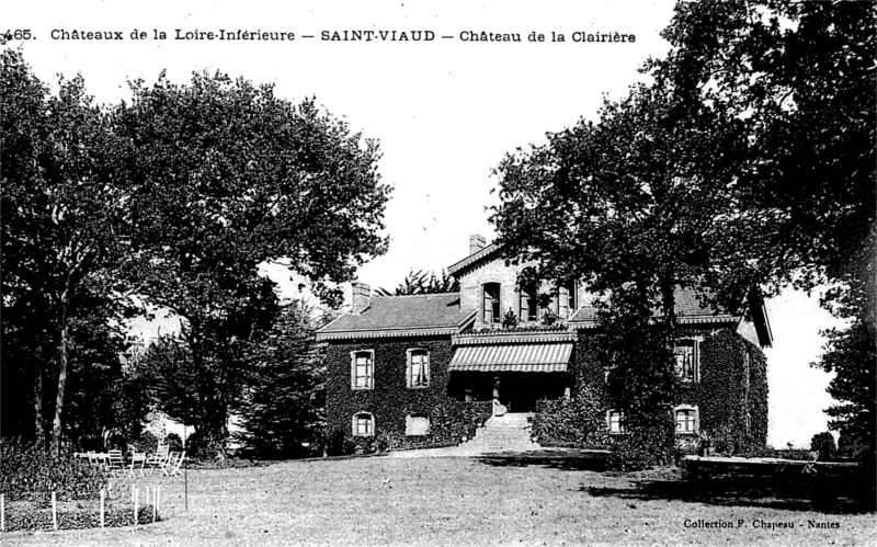 Chteau de la Clairire  Saint-Viaud (anciennement en Bretagne).