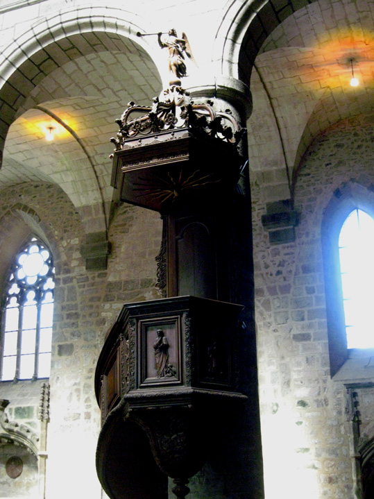 Saint-Brieuc (Bretagne) : cathédrale Saint-Etienne (Chaire des frères Etienne de Trévé)