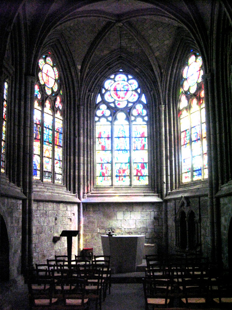 Saint-Brieuc (Bretagne) : cathdrale Saint-Etienne (chapelle de la Vierge)