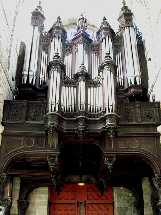 Saint-Brieuc (Bretagne) : cathdrale Saint-Etienne (les orgues)