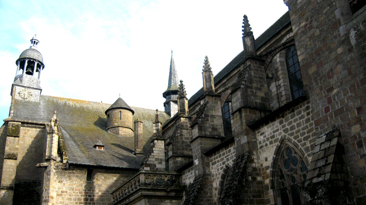 Saint-Brieuc (Bretagne) : cathdrale Saint-Etienne (faade Nord)