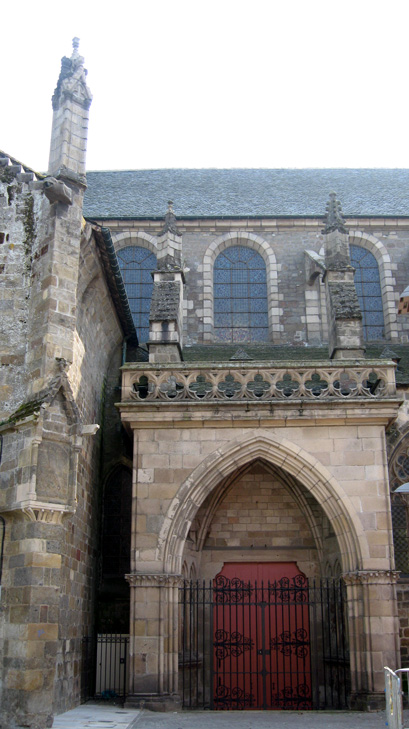 Saint-Brieuc (Bretagne) : cathdrale Saint-Etienne (faade Nord)