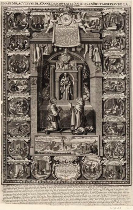 Sainte-Anne-d'Auray : image miraculeuse de Sainte-Anne trouvée en 1625