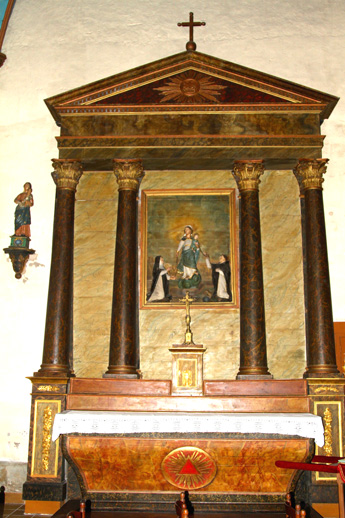 Chapelle Sainte-Anne-la-Palud (Bretagne) : autel du Rosaire