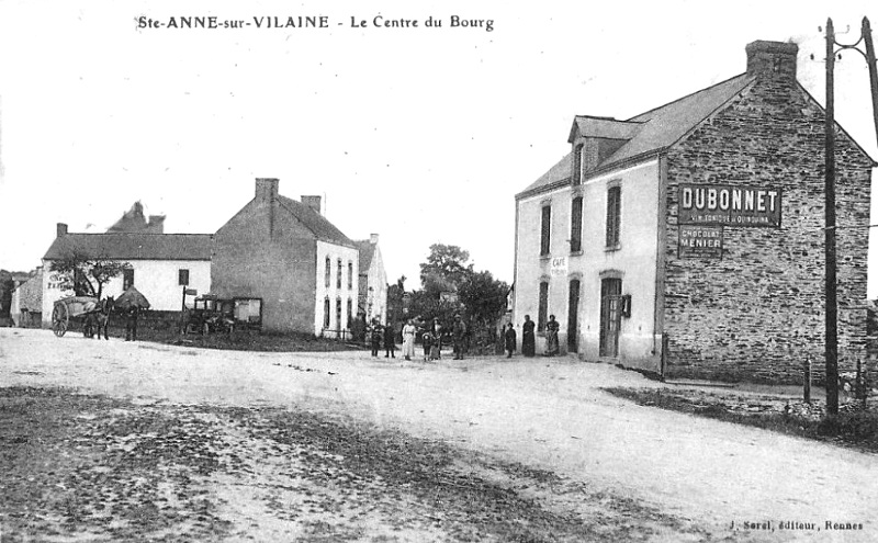 Ville de Sainte-Anne-sur-Vilaine (Bretagne).