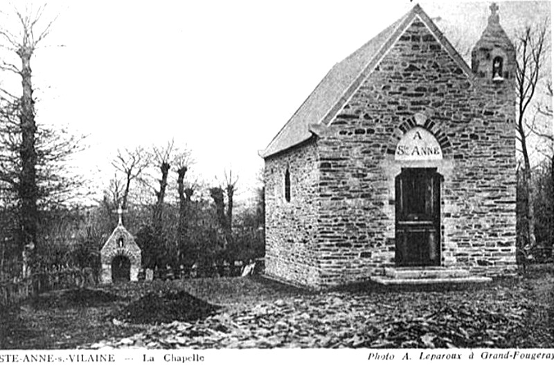 Chapelle Sainte-Anne de Sainte-Anne-sur-Vilaine (Bretagne).